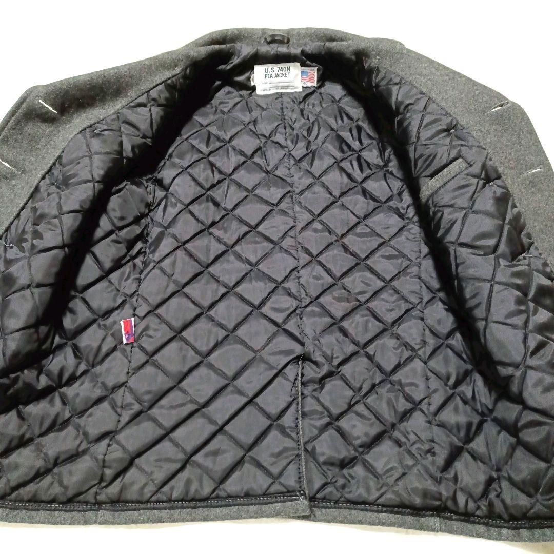 ひの1971　schott ピーコート　740 キルティング40 USA製