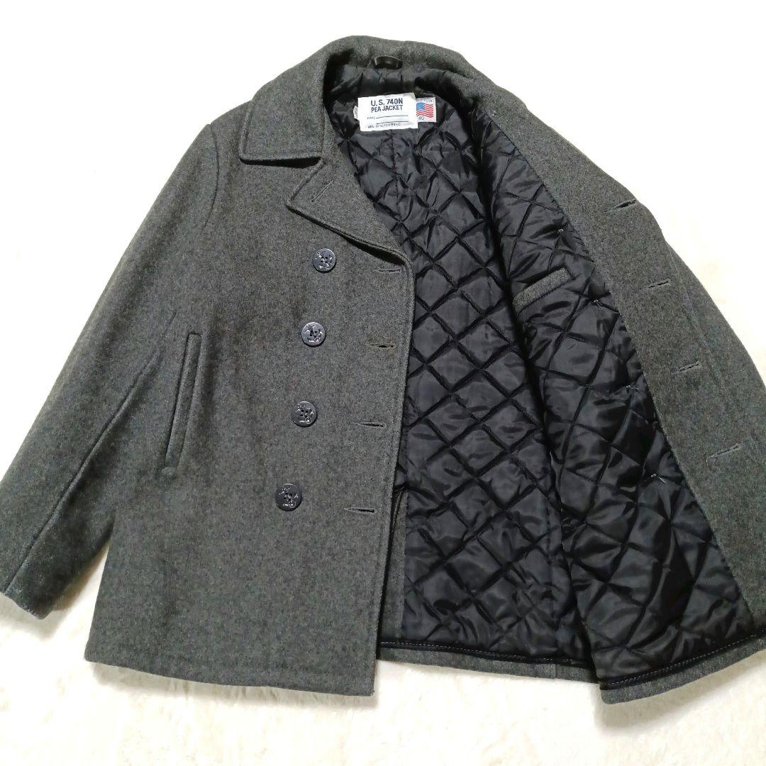 ひの1971　schott ピーコート　740 キルティング40 USA製