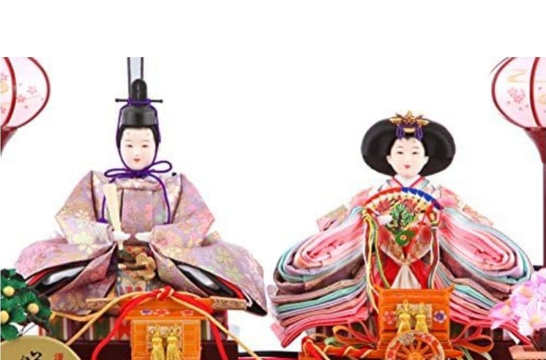 雛人形 ケース飾り 親王飾り 清玉作 芥子親王 コンパクト