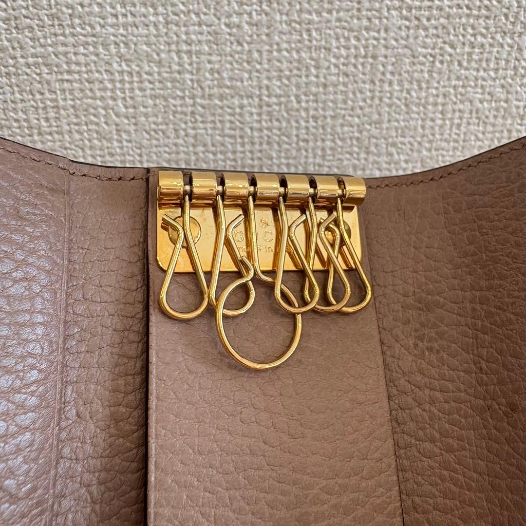 【お値下げしました‼️】GUCCI グッチ ピンク ブラウン キーケース