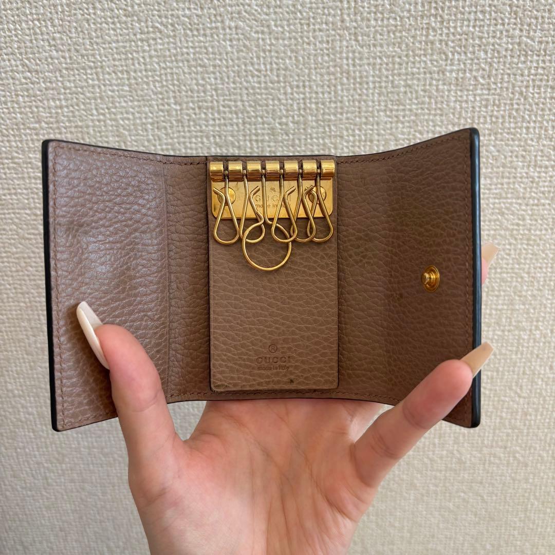 【お値下げしました‼️】GUCCI グッチ ピンク ブラウン キーケース