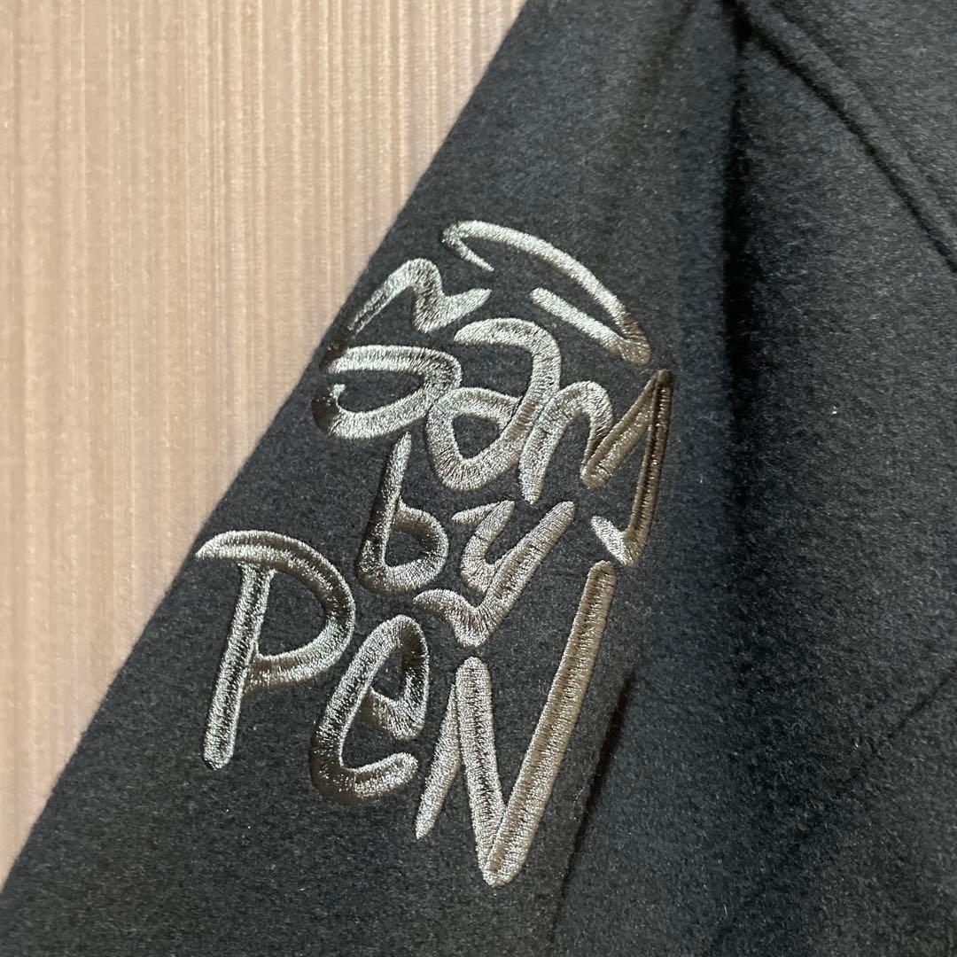 X-LARGE アート刺繍スタジャン ブラック