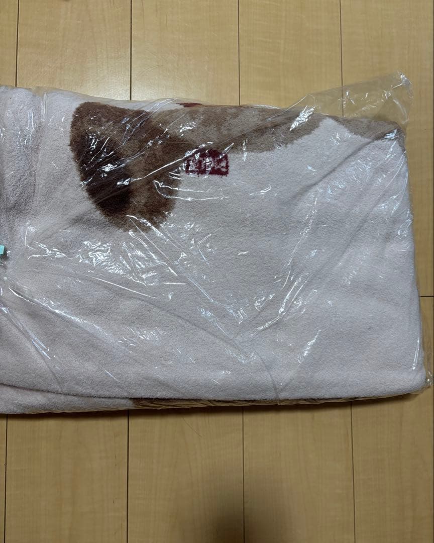 【大幅値下げ中】ジェラートピケ　スリープ　ジャガード　マルチカバー　クマ柄ピンク