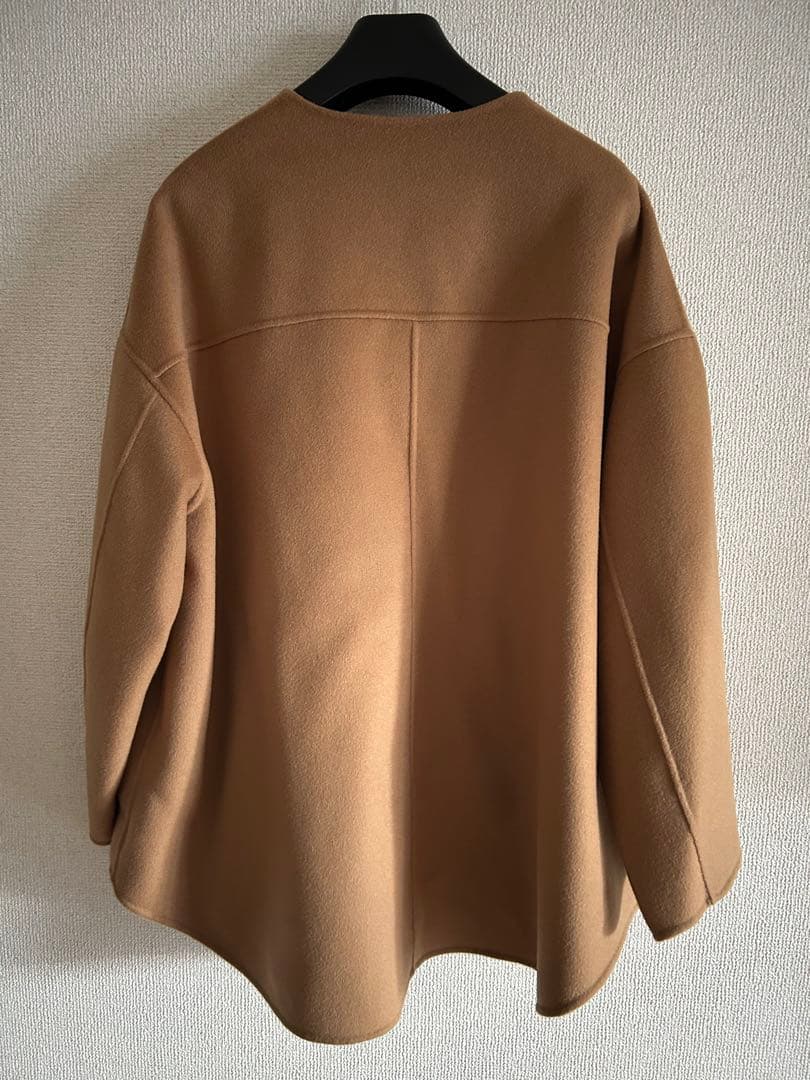 24年完売 フレームワーク ハミルトンリバー クルーネックコート 36 キャメル