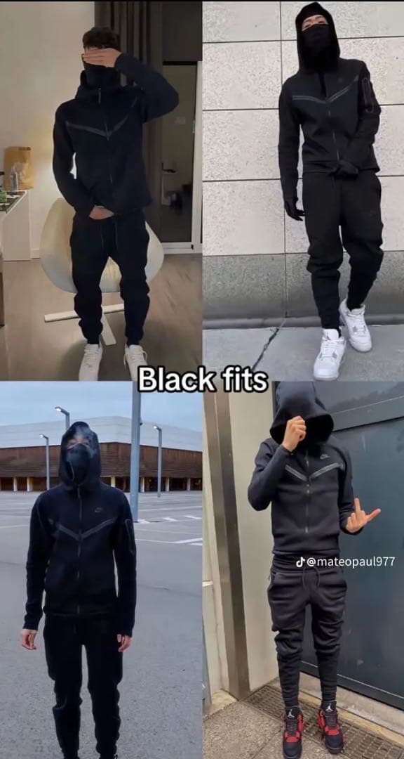 ヤ*ー様 NIKEテックフリース黒