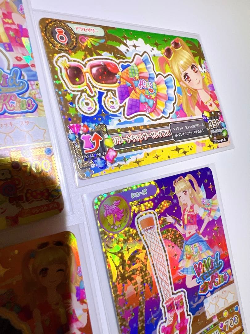 アイカツ トレーディングカードセット ヴィヴィッドキス リゾートキャンサー4枚