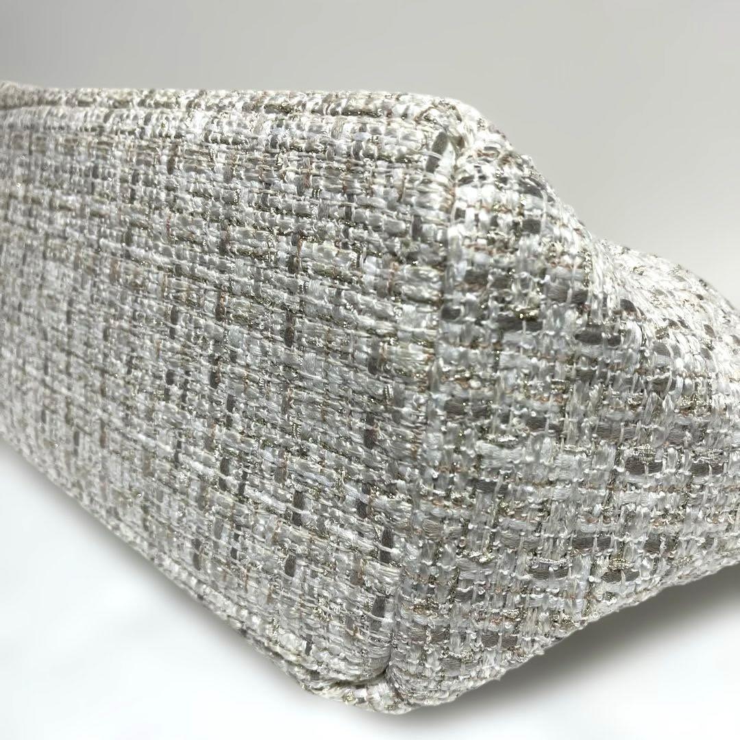 【美品】HYUJENNE ツイードトートバッグ　リパバッグ　クリーム