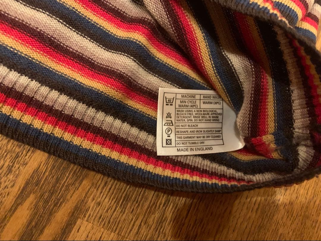 JOHN SMEDLEY ストライプ 長袖カットソー S