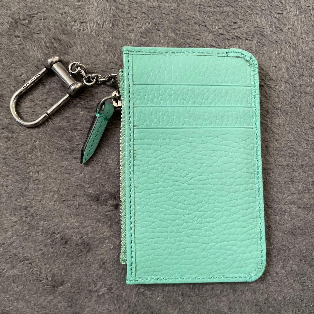 の*み様 GUCCI ミント レザー キーケース
