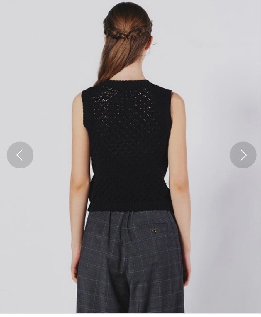 【新品】ダブルスタンダードクロージング　sov. ニットトップス　リボン　38