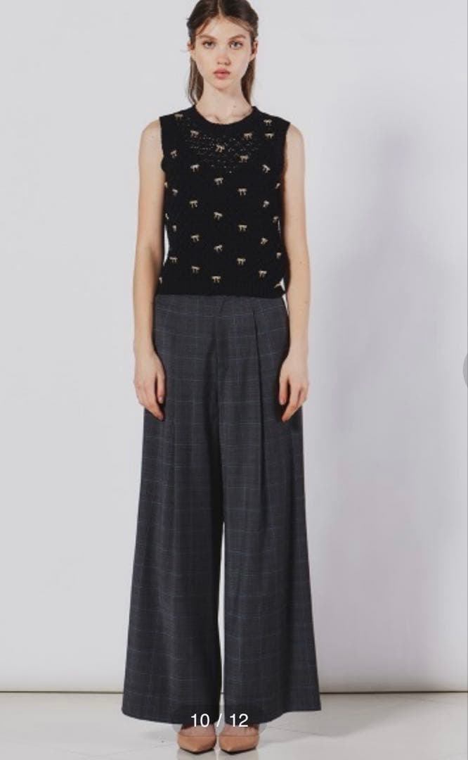 【新品】ダブルスタンダードクロージング　sov. ニットトップス　リボン　38