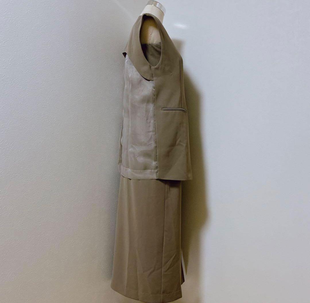 ANDRESDアンドレスド　ニアナ　カーキ　バックシアージレセットアップドレス