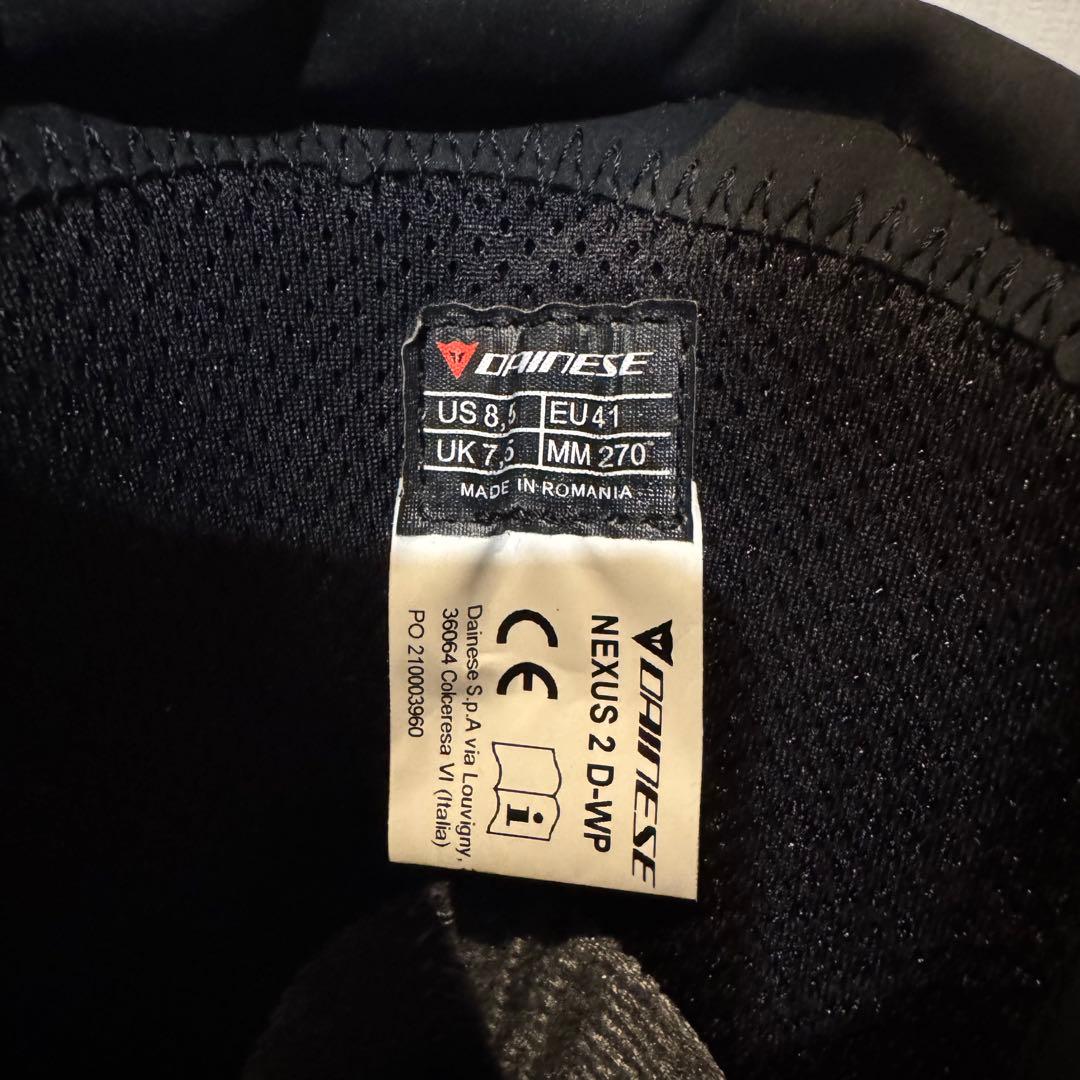 DAINESE NEXUS 2 D-WP BOOTS 防水27.0cm EU41