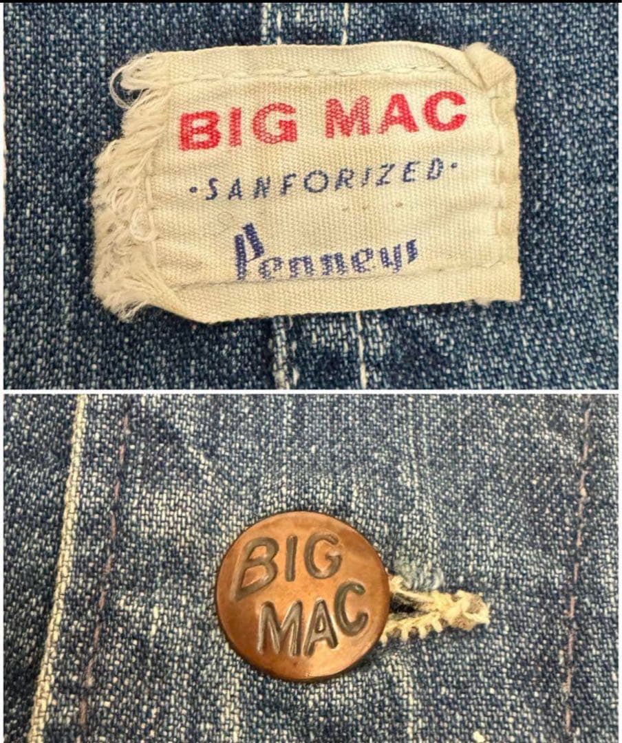 BIG MAC 60s USA製 デニム カバーオール デニムジャケット