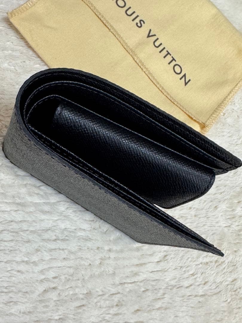 ルイヴィトン ダミエ グラフィット ブラック 二つ折り財布 保存袋付き