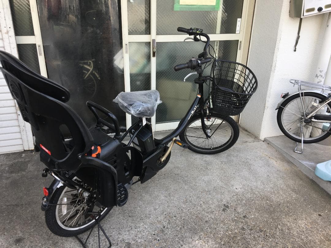 地域限定送料無料　パスバビー　子供乗せ　12,8AH　黒　神戸市　電動自転車