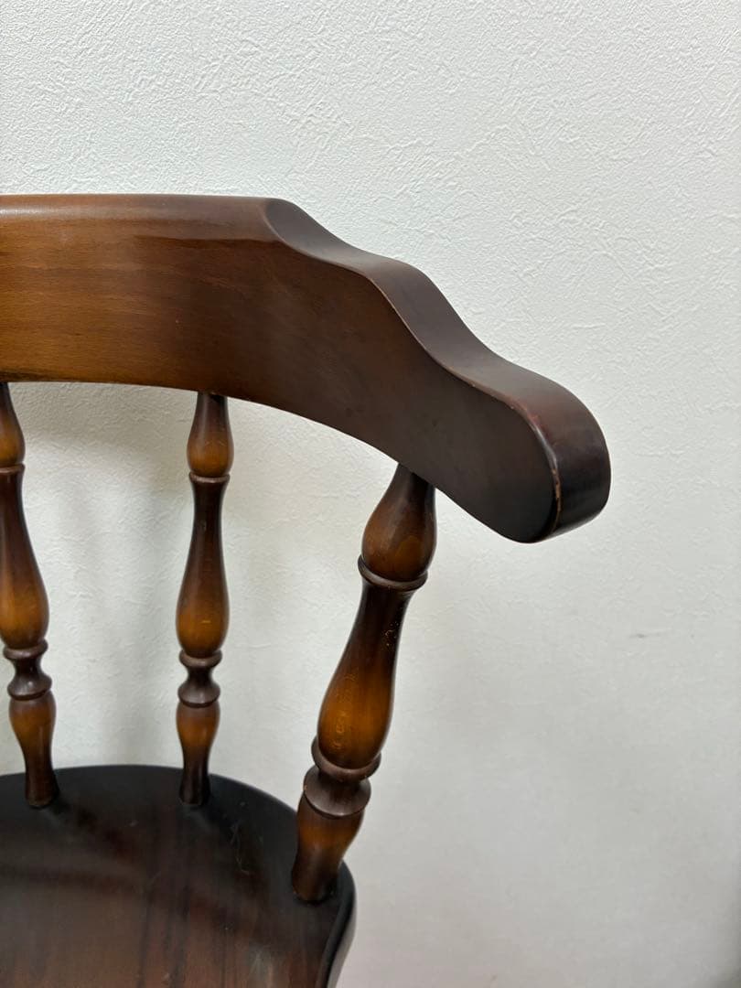 飛騨産業　キツツキマーク ハイチェア　カウンターチェア 回転椅子④