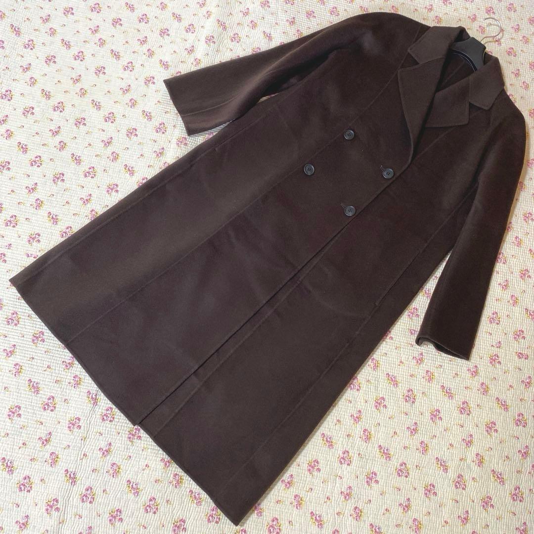 セオリーリュクス 38 ウールダブルチェスターコート カシミヤ混素材 DMW