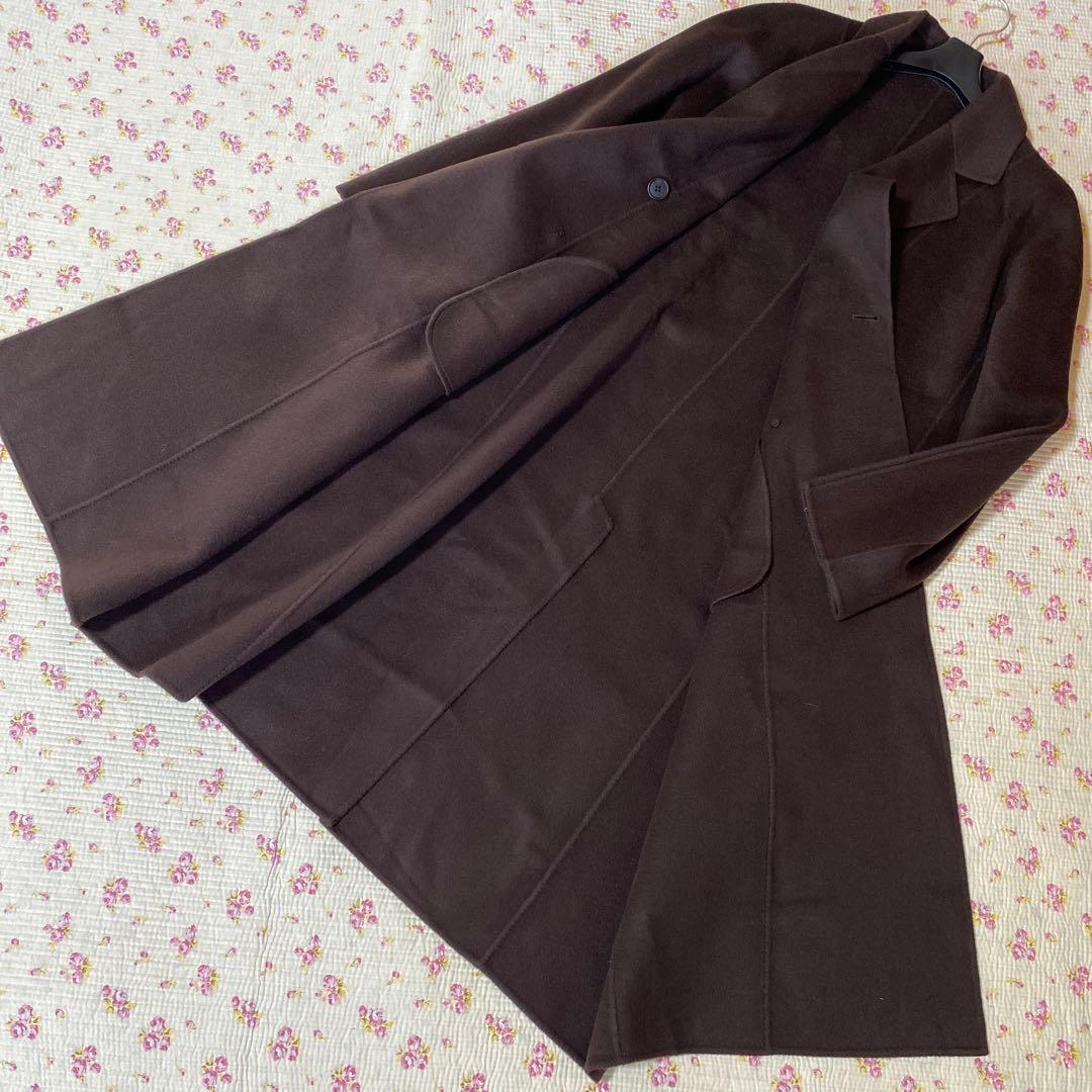 セオリーリュクス 38 ウールダブルチェスターコート カシミヤ混素材 DMW