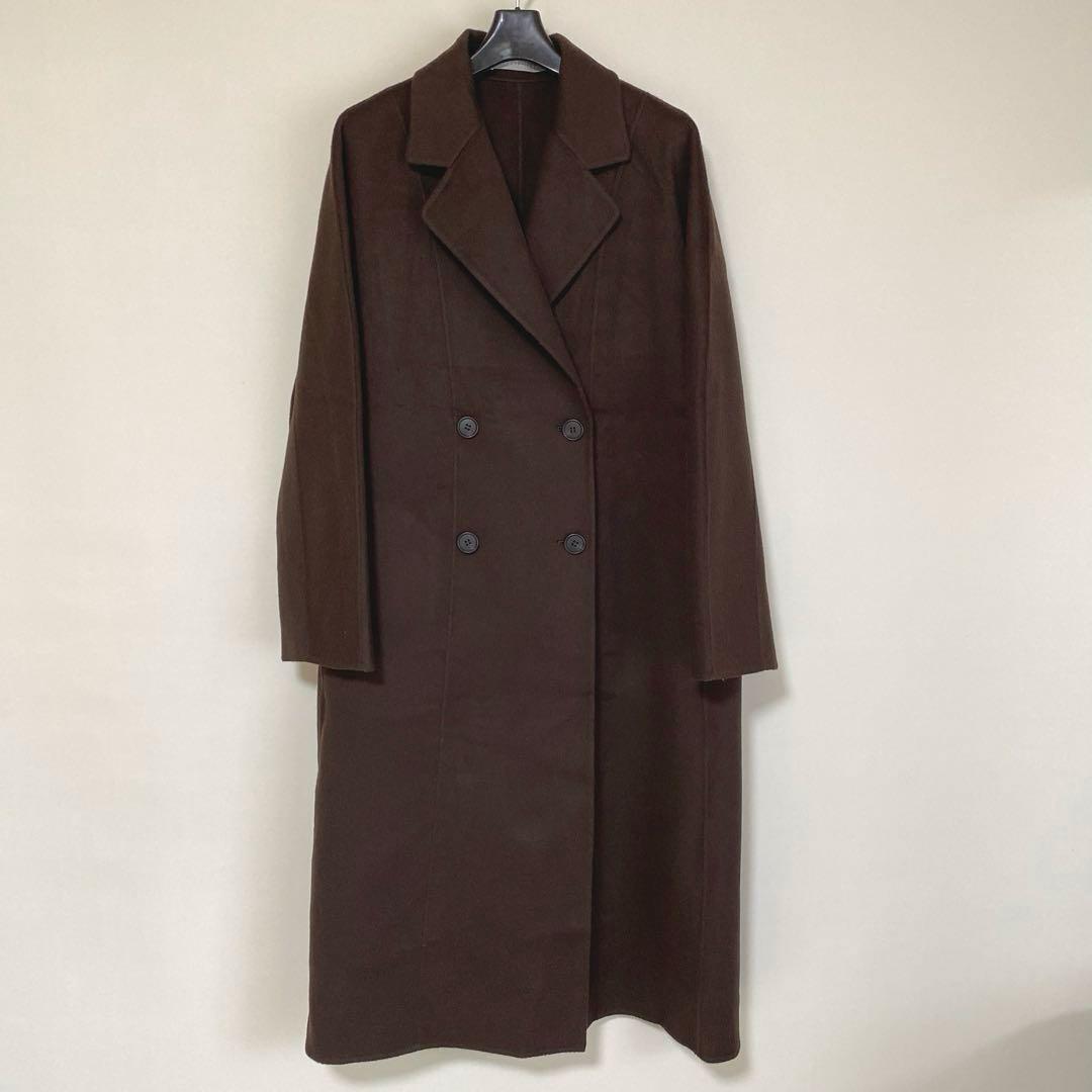 セオリーリュクス 38 ウールダブルチェスターコート カシミヤ混素材 DMW