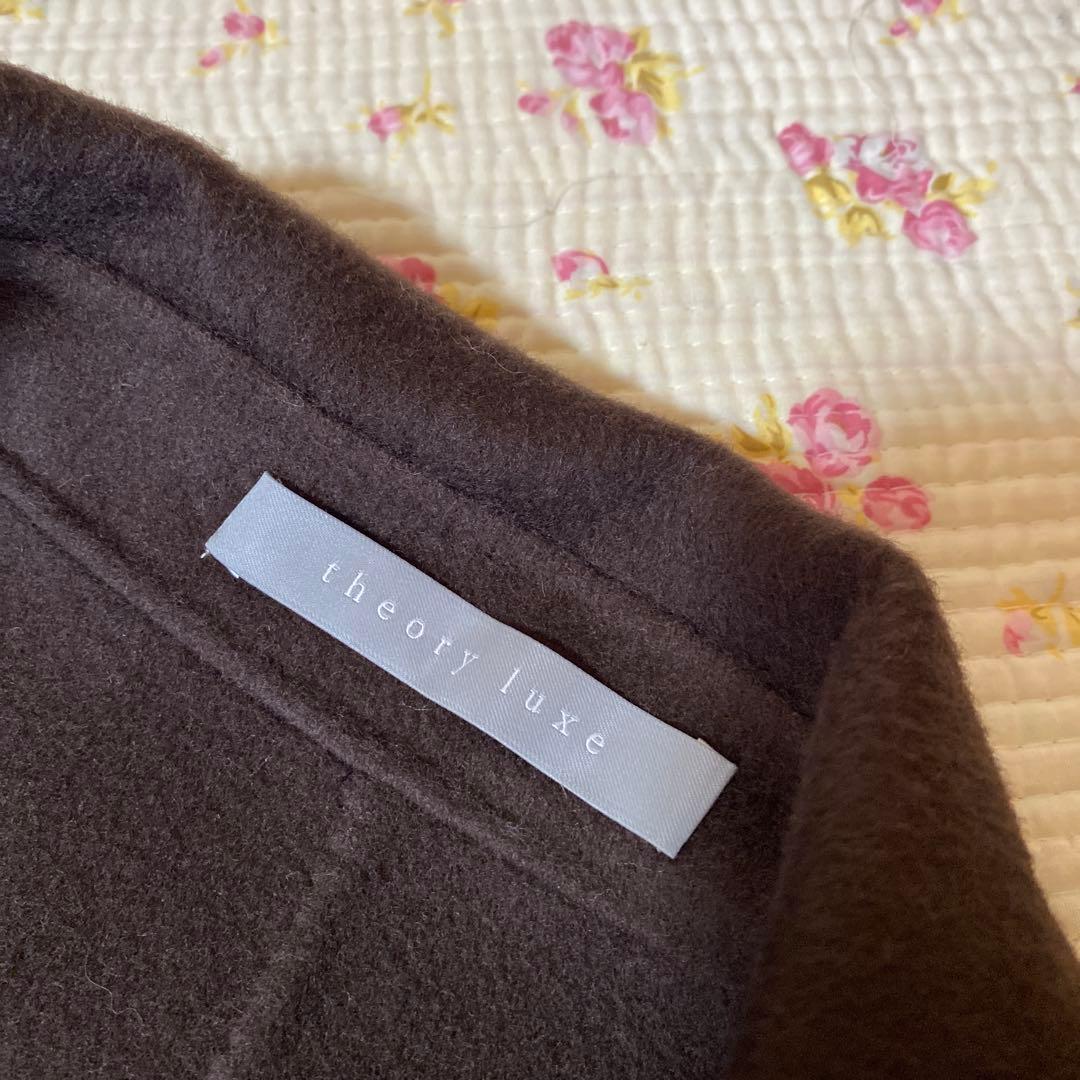 セオリーリュクス 38 ウールダブルチェスターコート カシミヤ混素材 DMW