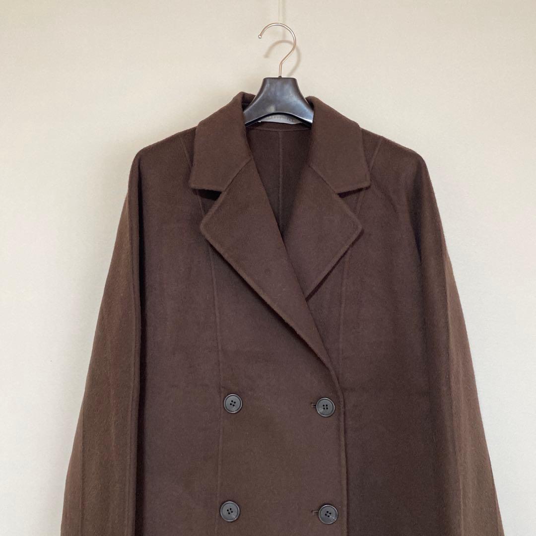 セオリーリュクス 38 ウールダブルチェスターコート カシミヤ混素材 DMW