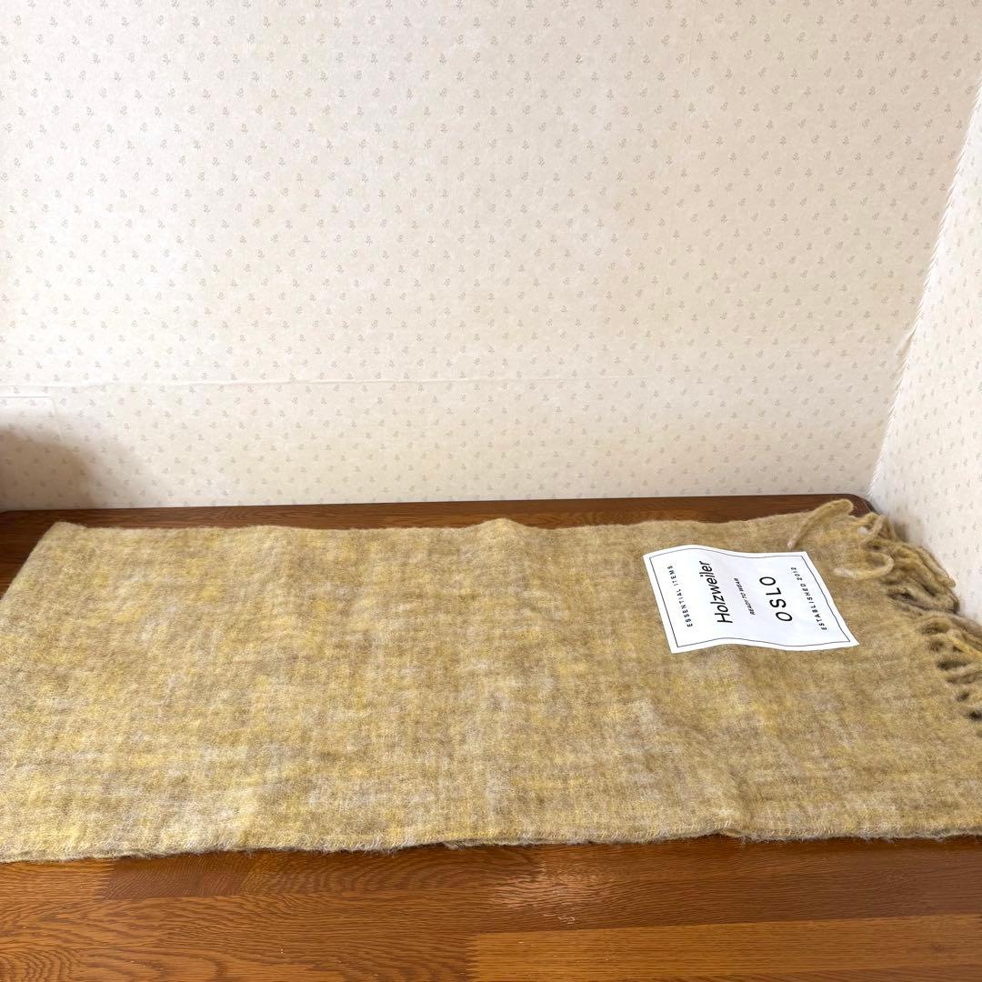 ★新品★ノルウェー発　Holzweiler　大判マフラー　モヘヤ　アルパカ