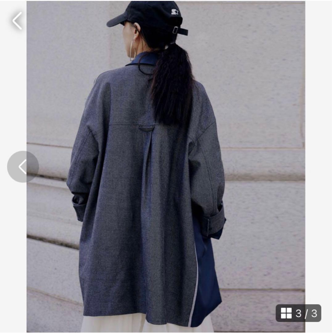 BACK DENIM DETAIL BLAZER アメリヴィンテージ　ジャケット