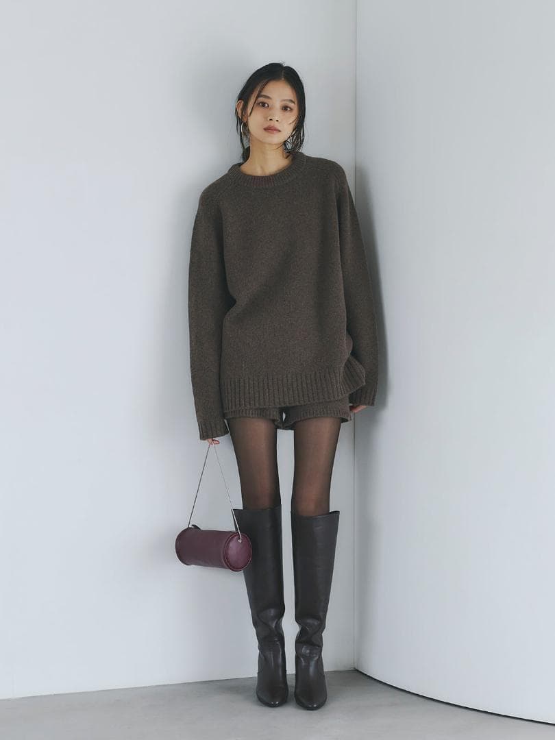 新品 完売品 即日発送 anuans HAMILTONショートパンツ ブラウン