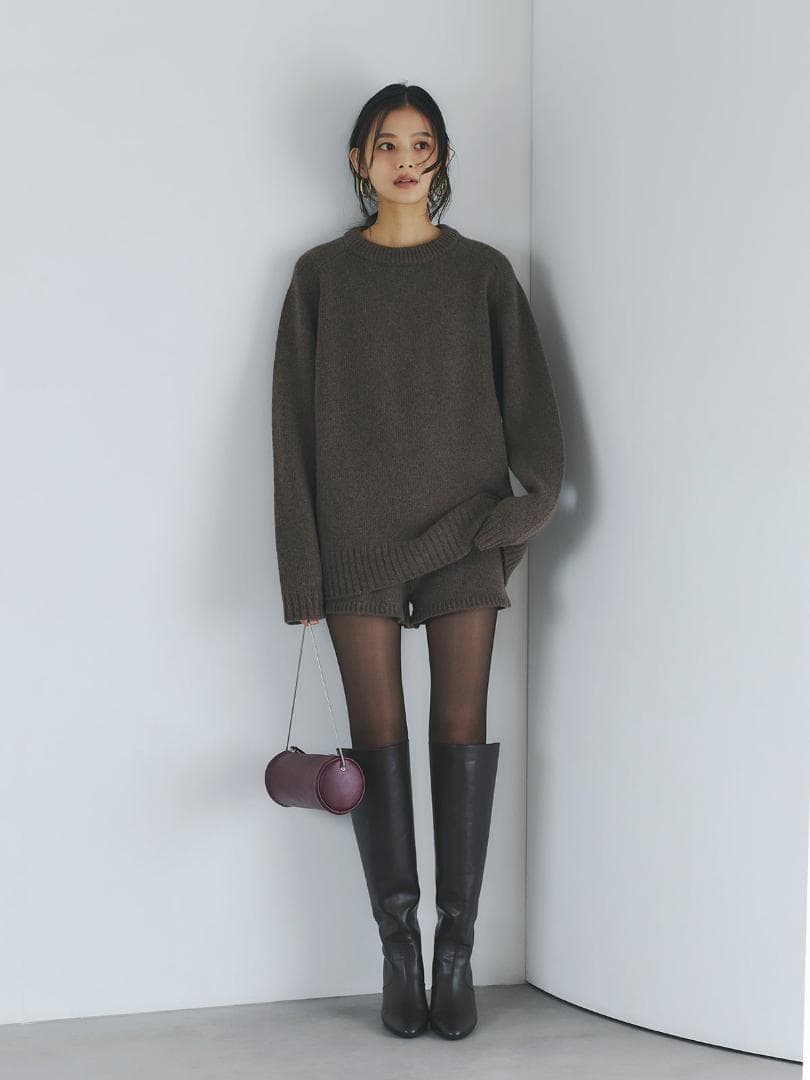 新品 完売品 即日発送 anuans HAMILTONショートパンツ ブラウン