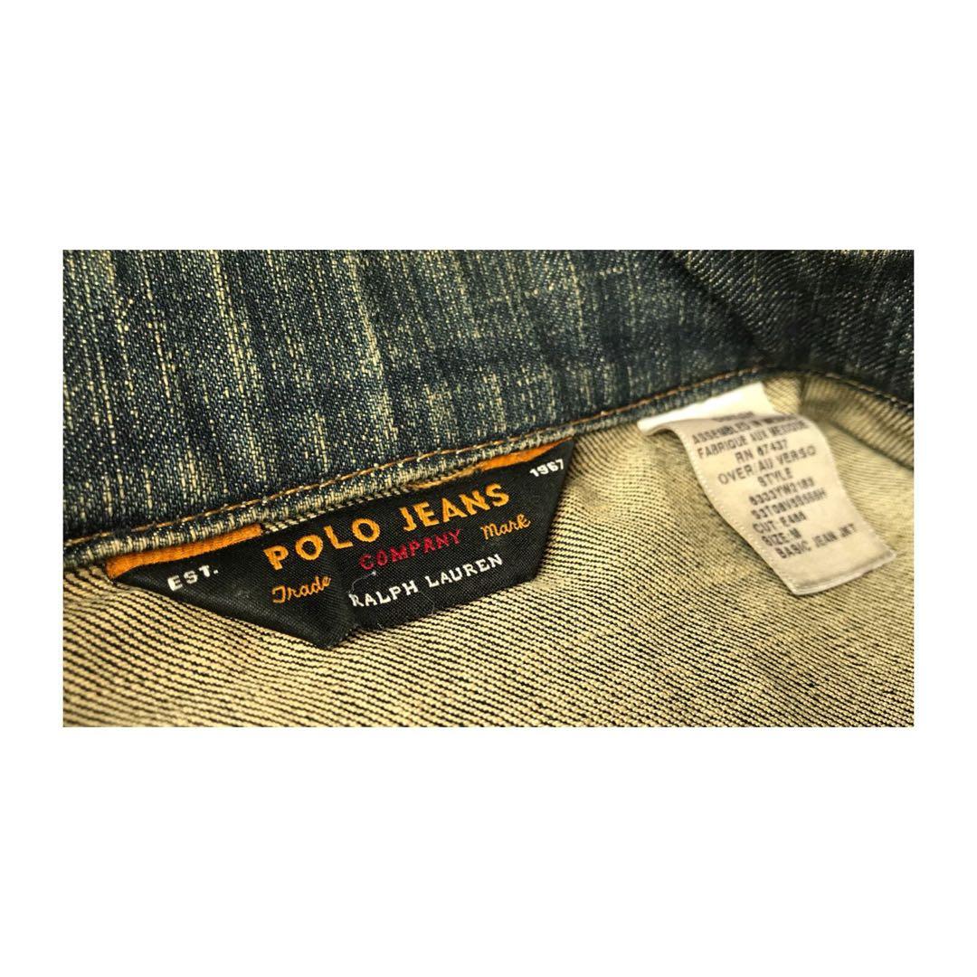 USA古着 ラルフローレンポロジーンズ デニムジャケット Gジャン XL メンズ