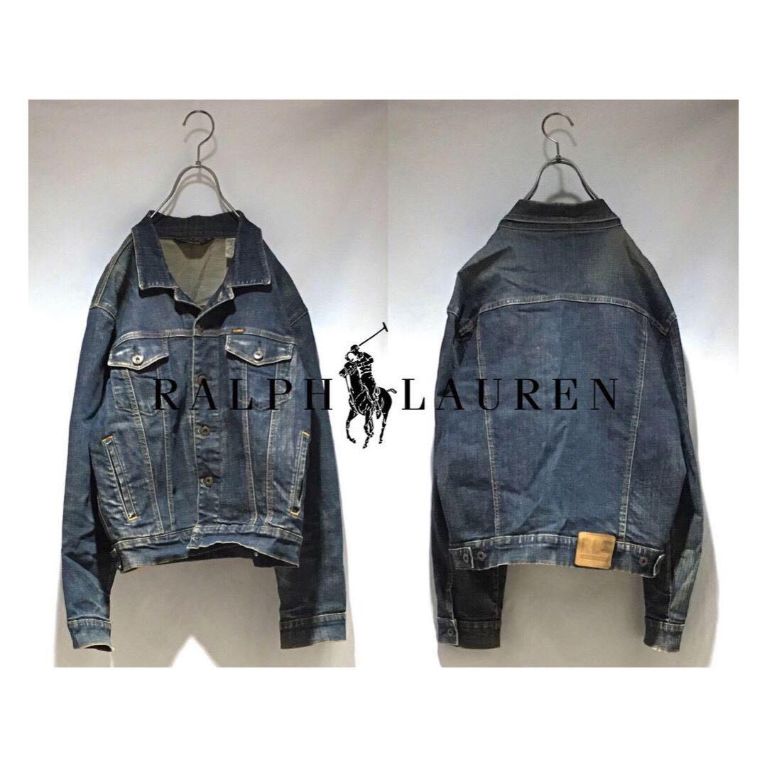 USA古着 ラルフローレンポロジーンズ デニムジャケット Gジャン XL メンズ