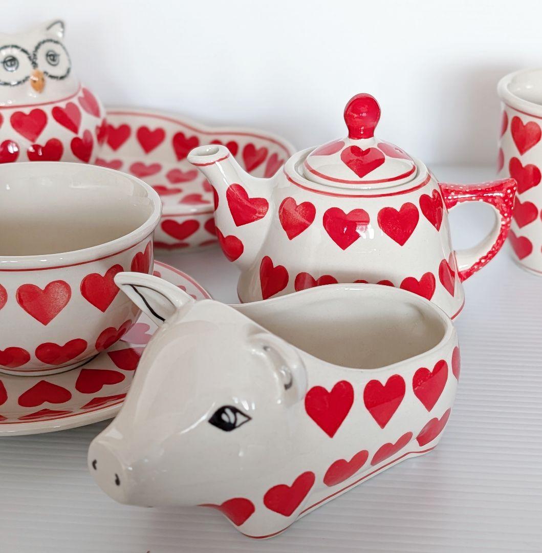 ポーリッシュポタリー マヌファクトゥラ 大ハートセット♡.*・゜