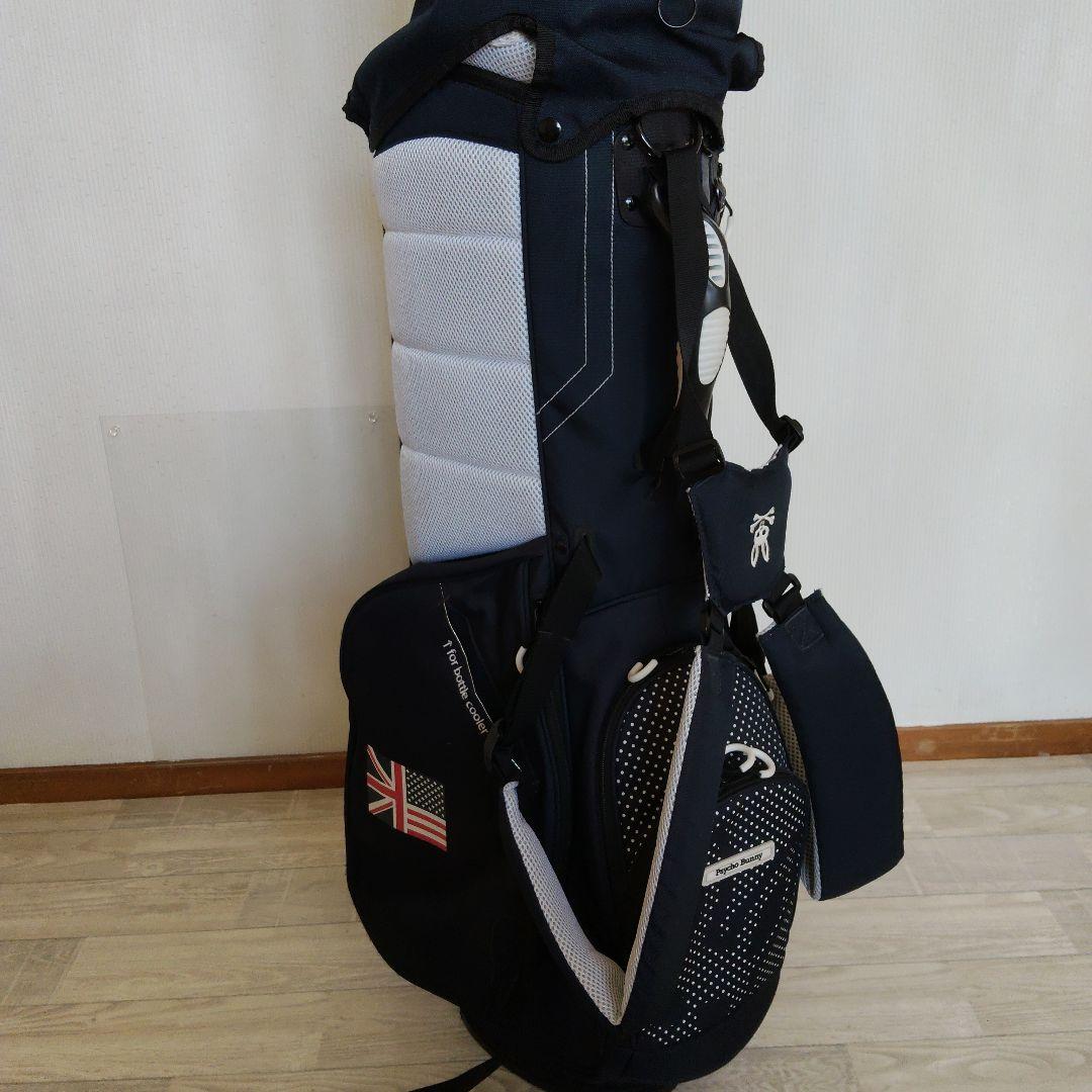 Psycho Bunny キャディバッグ ブラック・ホワイト