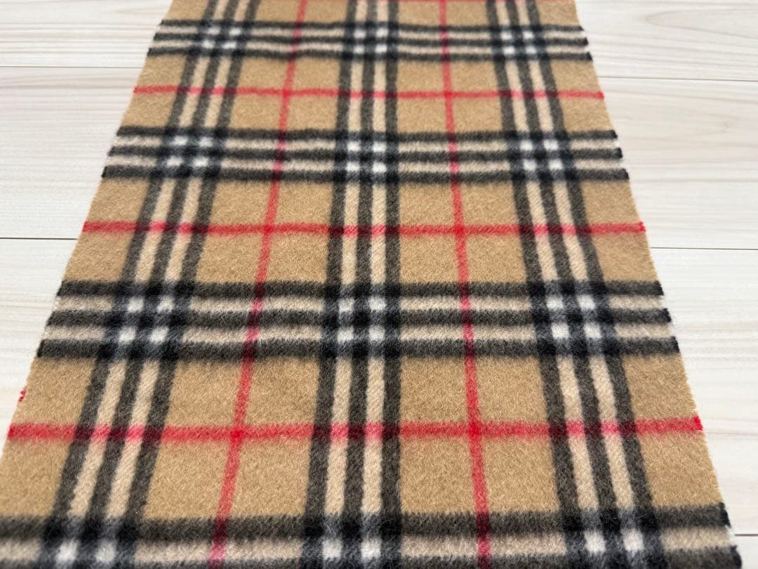 BURBERRY バーバリー　カシミヤ　マフラー　ベージュ　ノバチェック