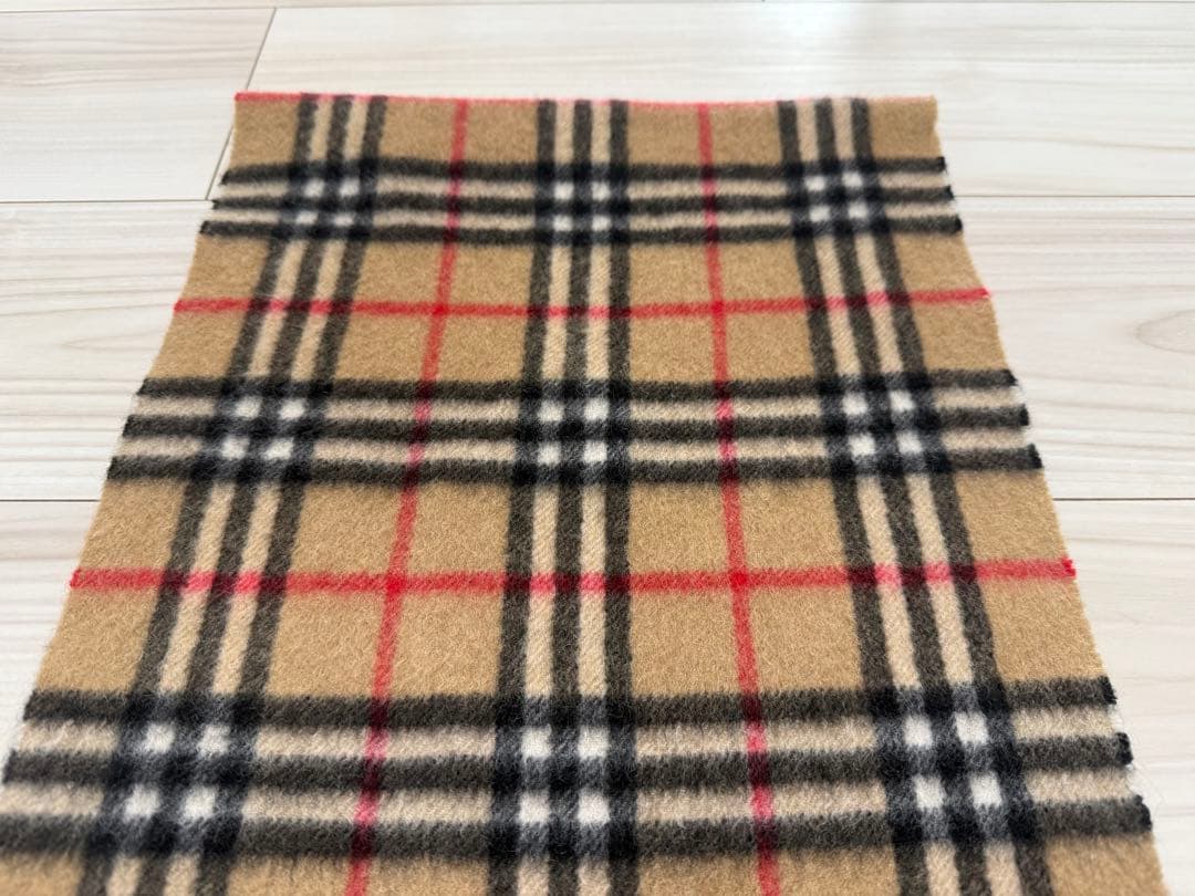 BURBERRY バーバリー　カシミヤ　マフラー　ベージュ　ノバチェック
