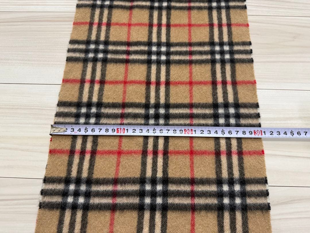 BURBERRY バーバリー　カシミヤ　マフラー　ベージュ　ノバチェック