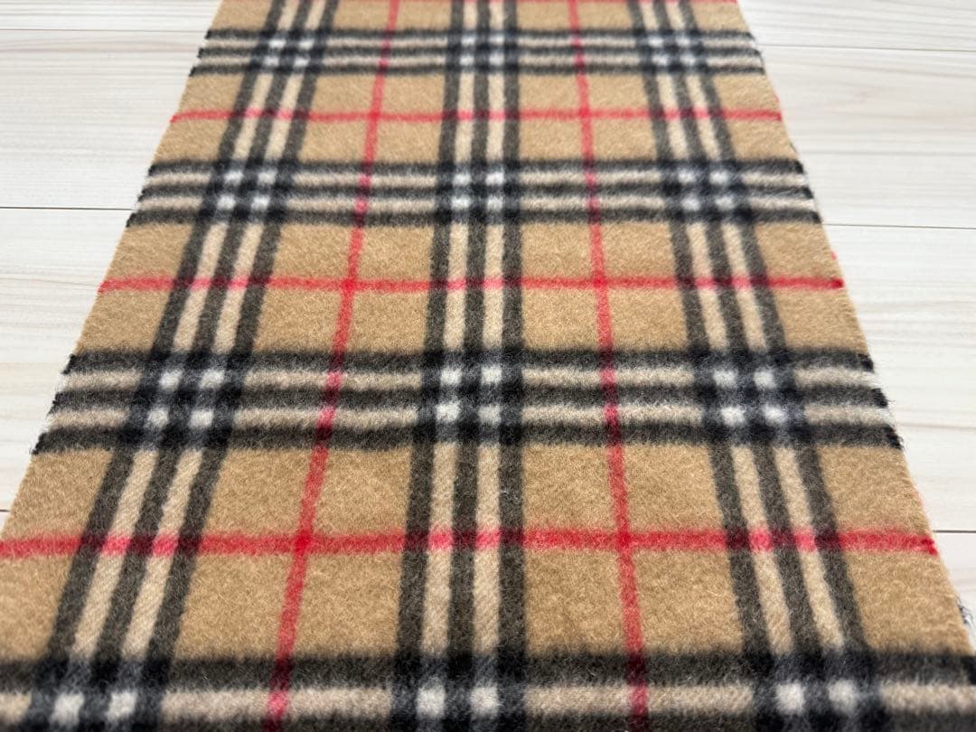 BURBERRY バーバリー　カシミヤ　マフラー　ベージュ　ノバチェック