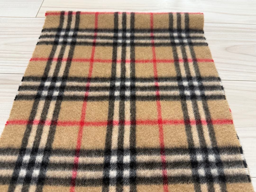 BURBERRY バーバリー　カシミヤ　マフラー　ベージュ　ノバチェック