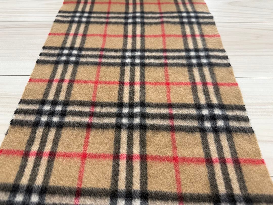 BURBERRY バーバリー　カシミヤ　マフラー　ベージュ　ノバチェック