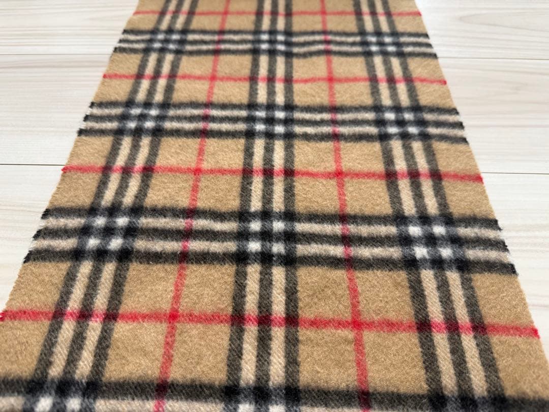 BURBERRY バーバリー　カシミヤ　マフラー　ベージュ　ノバチェック