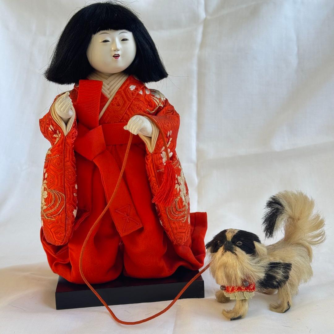 狆引き官女　雛人形　お雛様　ひな祭り