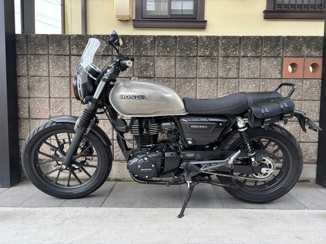 GB350/S ローダウン調整式ショック　ショートスタンド付きフルセット