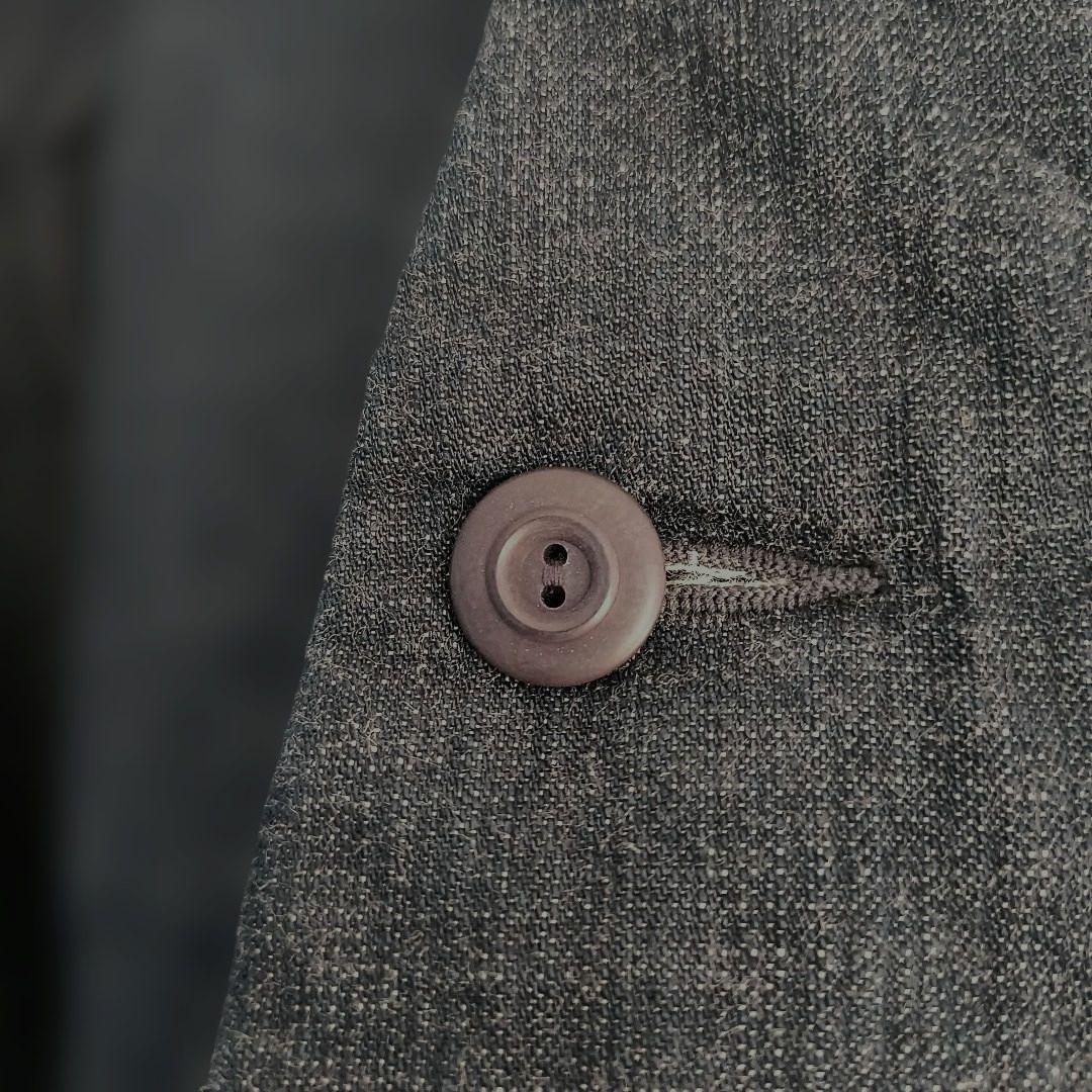 《美品》45R 変形インディゴジャケット クロスオーバー インナーキルティング