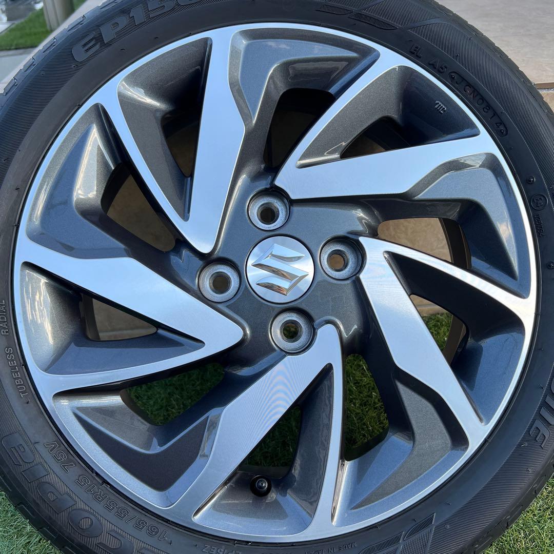 SUZUKI 純正アルミホイール スペーシアカスタム 15インチ 2本セット