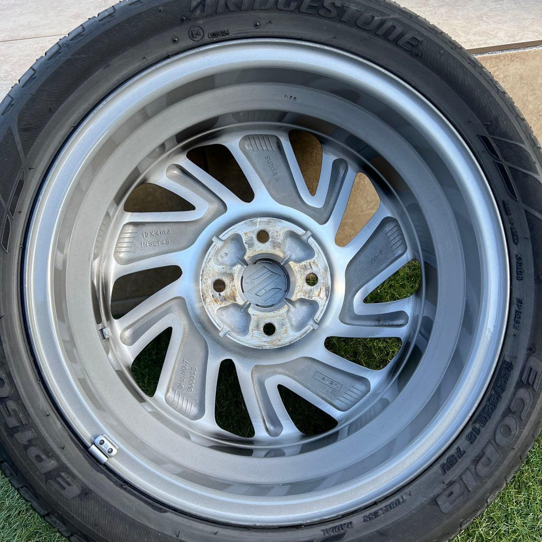 SUZUKI 純正アルミホイール スペーシアカスタム 15インチ 2本セット