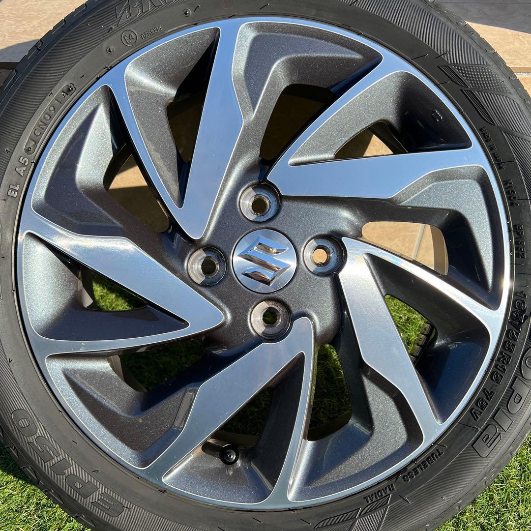 SUZUKI 純正アルミホイール スペーシアカスタム 15インチ 2本セット