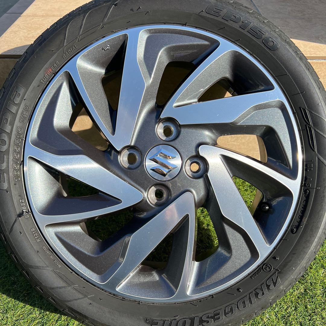 SUZUKI 純正アルミホイール スペーシアカスタム 15インチ 2本セット