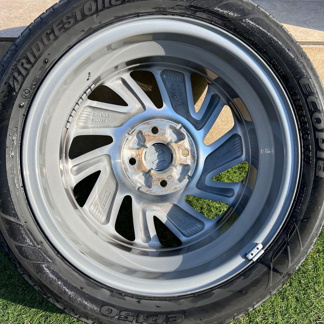 SUZUKI 純正アルミホイール スペーシアカスタム 15インチ 2本セット