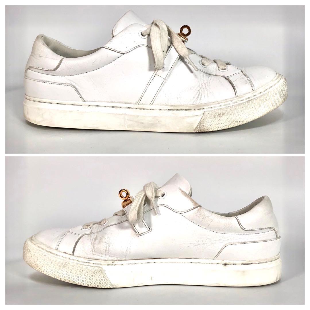 たく　エルメス スニーカー デイ ケリーバックル ホワイト　40 1/2